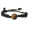 Wooden Bracelet Yin Yang Merbau Cotton