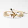 Wooden Bracelet Plane Anigre Cotton