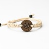 Wooden Bracelet Compass Merbau Cotton