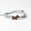 Wooden Bracelet Dog 02 Merbau Cotton