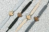 Wooden Bracelet Maple Leaf Merbau Cotton