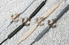 Wooden Bracelet Anchor Anigre Cotton