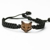 Wooden Bracelet Cat Merbau Cotton