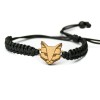 Wooden Bracelet Cat Anigre Cotton