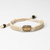 Wooden Bracelet Crown Anigre Cotton
