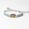 Wooden Bracelet Crown Anigre Cotton