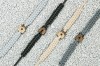Wooden Bracelet Padlock Merbau Cotton