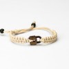 Wooden Bracelet Padlock Merbau Cotton