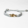 Wooden Bracelet Treble Clef Anigre Cotton