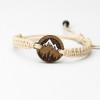 Wooden Bracelet Mountains Merbau Cotton