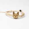 Wooden Bracelet Bulldog Anigre Cotton