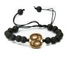 Wooden Bracelet Zodiac Sign - Cancer - Anigre Stone