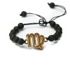 Wooden Bracelet Zodiac Sign - Virgo - Anigre Stone