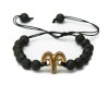 Wooden Bracelet Zodiac Sign - Aries - Anigre Stone