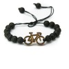 Wooden Bracelet Bike Anigre Stone