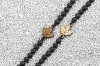 Wooden Bracelet Maple Leaf Anigre Stone