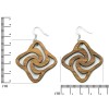 Wooden earrings VESTA Zebrano