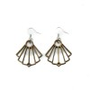 Wooden earrings IRIS Zebrano