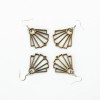 Wooden earrings IRIS Zebrano