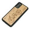 Samsung Galaxy S20 Harley Patent Anigre Wood Case