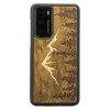 Huawei P40 Mountains Imbuia Wood Case