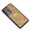 Huawei P40 Pro Aztec Calendar Anigre Wood Case