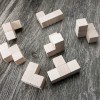 Bewood Wooden Blocks - Natural Logical Cube