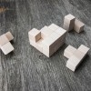 Bewood Wooden Blocks - Natural Logical Cube