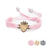 Wooden Bracelet Lady Strawberry Anigre Cotton