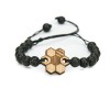 Wooden Bracelet Honeycomb Anigre Stone