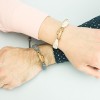 Wooden Bracelet Beetle Anigre Cotton