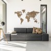 World Map Bewood - Plywood Birch - Walnut shade