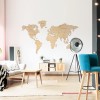 World Map Bewood - Birch Plywood - Natural