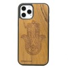 Drewniane Etui na iPhone 12 / 12 Pro HAMSA IMBUIA