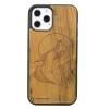 Apple iPhone 12 Pro Max Wolf Imbuia Wood Case