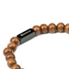 Wooden Beaded Bracelet - Brown