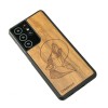 Samsung Galaxy S21 Ultra Wolf Imbuia Wood Case