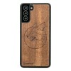 Samsung Galaxy S21 Plus Fox Merbau Wood Case