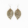 Wooden earrings LEAFS NO 1 Anigre