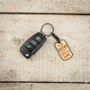 Wooden Keychain JOURNEY BLACK