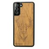 Samsung Galaxy S21 FE Deer Imbuia Wood Case