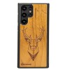 Samsung Galaxy S22 Ultra Deer Imbuia Wood Case