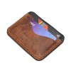 Leather card holder Bewood - Business - Cognac