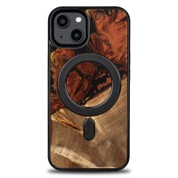 Etui Bewood Unique na iPhone 14 - 4 Żywioły - Ogień z MagSafe
