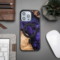 Etui Bewood Unique na iPhone 14 Pro Max - Violet z MagSafe