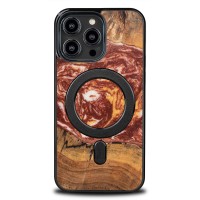 Etui Bewood Unique na iPhone 14 Pro Max - Planets - Mars z MagSafe