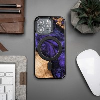 Etui Bewood Unique na iPhone 13 Pro - Violet z MagSafe