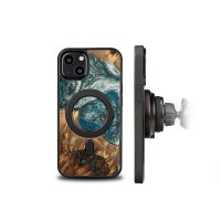 Etui Bewood Unique na iPhone 13 - Planets - Ziemia z MagSafe