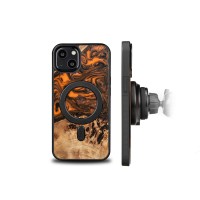Etui Bewood Unique na iPhone 13 - Orange z MagSafe
