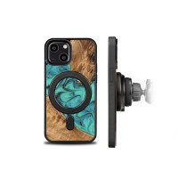 Etui Bewood Unique na iPhone 13 Mini - Turquoise z MagSafe